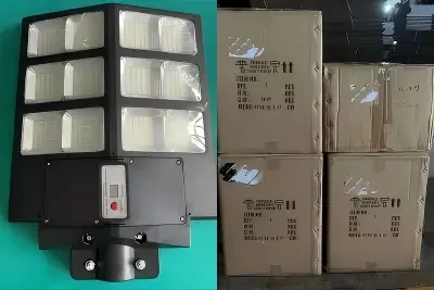 Uz Beninu ir nosūtīti 6 30 W ABS saules ielu apgaismojuma paraugu komplekti